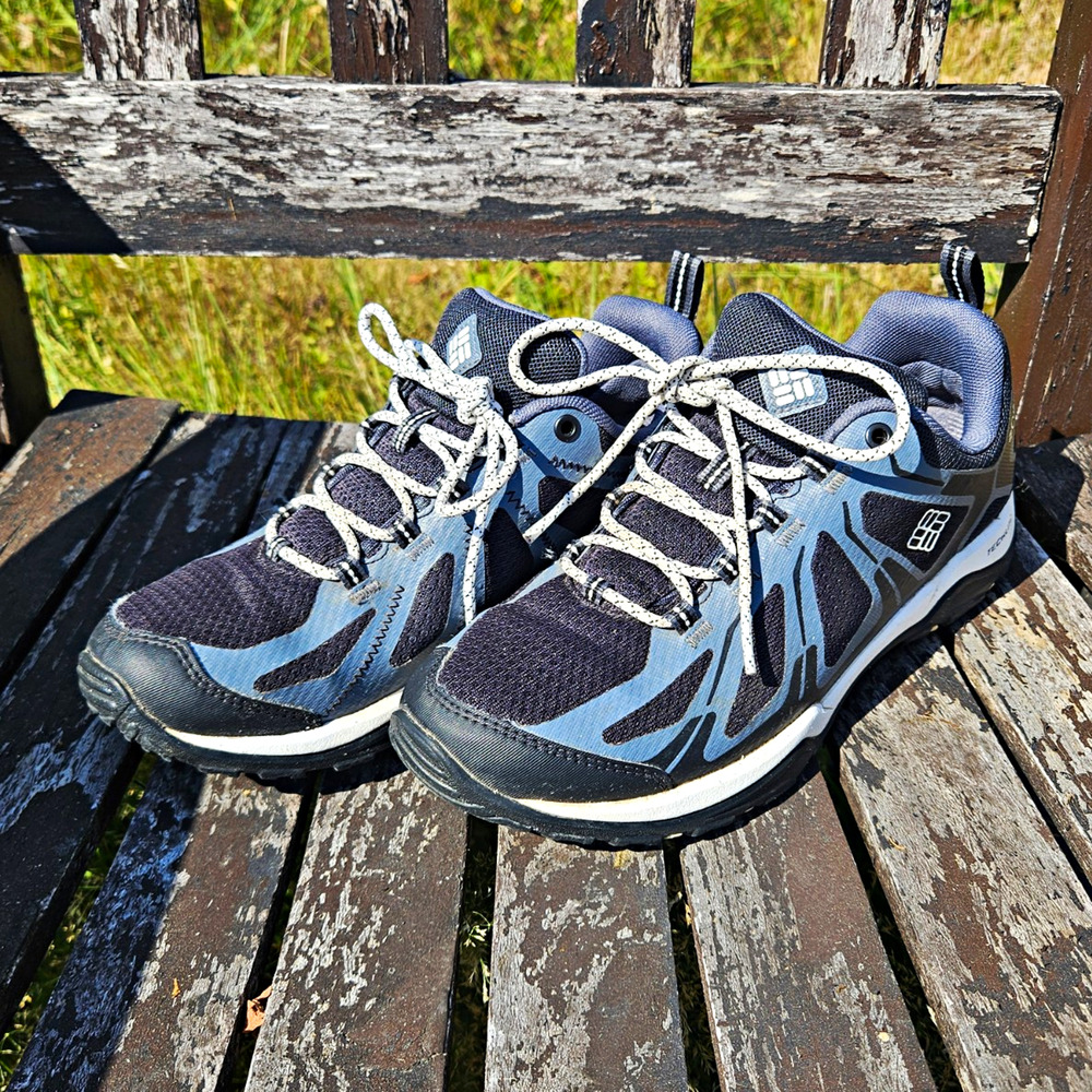 Columbia OutDry Techlite Hiking Shoes Blue/Gray/Black Women’s US 8 Wide